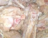 A picture of step 2 of Korean sticky chicken wings❤.