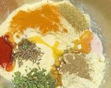 A picture of step 1 of Cornmeal Biscuit Masala Bhakri.