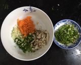 Hình bước làm 2 của món CHẢ TÔM RAU CỦ (blw)