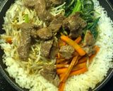 Foto langkah ke 5 dari resep Bibimbap Korean food.