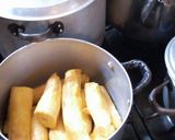 A picture of step 1 of Plantain pie, Pap and milk.