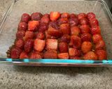 A picture of step 2 of Strawberry delight 🍓❤️.