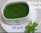 A picture of step 2 of Spicy green chutney coriander chutney.