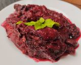 Foto del paso 7 de la receta: Berenjena🍆en salsa ahumada con champiñones🍄y remolacha🍄
