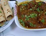 A picture of step 5 of Bhona gosht (Mutton).