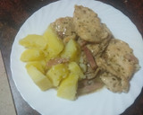 Foto del paso 7 de la receta: Fricasse de pechuga de pollo con champiñones y papas cocidas