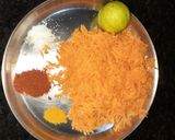 A picture of step 1 of Carrot chutney.