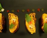 A picture of step 9 of Tamagoyaki [ Japanese rolled omelet].