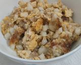 A picture of step 11 of Singapore fried carrot cake.