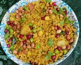 A picture of step 4 of Red Poha Masala With Veggies, Sprouts and Nuts.