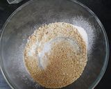 A picture of step 1 of Wheat Jaggery cake twist with sesame seed.