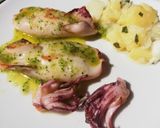 Foto del paso 5 de la receta: Chipirones a la plancha con salsa verde 🦑🌿