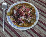 A picture of step 7 of Chole tikki.