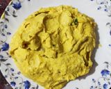 A picture of step 1 of Kancha kolar kofta curry.