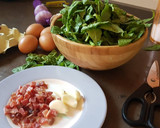 Foto del paso 1 de la receta: Tortilla de espinacas baby y jamón serrano