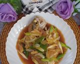 Foto langkah ke 3 dari resep Ikan Kwe Saus Tiram.