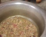 A picture of step 1 of Aloo Keema.
