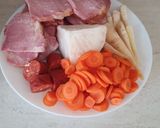 Lencseleves füstölt tarjával recept fázis 1 fotója