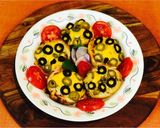 A picture of step 6 of Egg Pizza Cups.