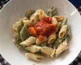 Foto del paso 7 de la receta: Pasta con salsa de anacardos y cebolla tierna, y almejas al ajillo. Vegetariana 🌱 o no