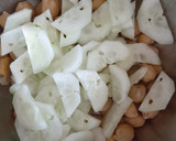 A picture of step 1 of Cucumber salad.