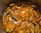 Növényi tejszínes-paprikás szója csőtésztával (vegán) recept fázis 1 fotója