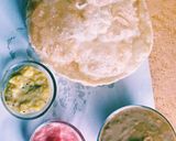A picture of step 6 of Poori Fried flatbread (Halwa Pori).
