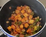 A picture of step 3 of Chilli paneer.