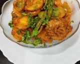 A picture of step 10 of Aloo Katli in coriander dip.