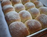 Foto langkah ke 8 dari resep Japanese Milky soft bread (roti sobek ala Jepang) tanpa mixer.