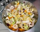 Une image de l'étape 9 de Salade d'endives à la mortadelle, concombre, tomate et mozzarella.
