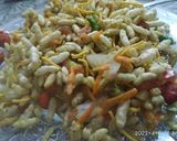 A picture of step 3 of Mangalore style churumuri.