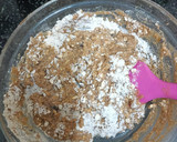 A picture of step 5 of Date, Walnut & Mocha Slice.
