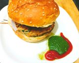 A picture of step 8 of Aloo & Arbi Patty Burger🍔🍔.