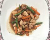 Foto langkah ke 6 dari resep Ayam Fillet Saos Tiram + Buncis + Wortel.