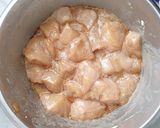 A picture of step 1 of Chicken sweet and sour sauce.