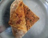A picture of step 5 of Achaari Sattu Paratha and Masala Moong Combo.