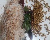 A picture of step 1 of Kadle manoli (ivy gourd with brown channa).