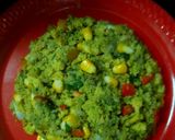 A picture of step 3 of Dhokla Bhel.