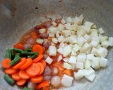 A picture of step 6 of Turnip sambar rice.