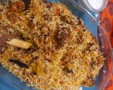 A picture of step 7 of Kac'chay gosht ki biryani.