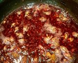 A picture of step 2 of Rose Sherbet Syrup.