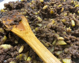 Foto del paso 4 de la receta: Volovanes de revuelto de morcilla con manzana y piñones