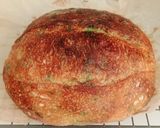 Foto langkah ke 17 dari resep Blue-Orange Sprinkles Sourdough Bread.