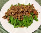 Foto langkah ke 4 dari resep Buncis Siram Daging Cincang Mudah/ Tumis Buncis Daging Cincang.