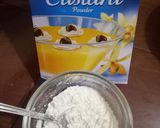 A picture of step 2 of Mango Pudding with jelly 😋.