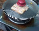 A picture of step 4 of Bread pizza-simple recipe for pizza lovers in lockdown.