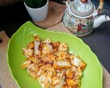 Foto langkah ke 3 dari resep Tumis Sawi Putih Tahu Pedas.