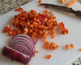 Foto del paso 3 de la receta: Hamburguesa de Garbanzos especiados, cebolla y pimiento rojo