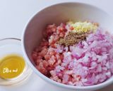 Hình bước làm 1 của món TRỨNG đúc thịt